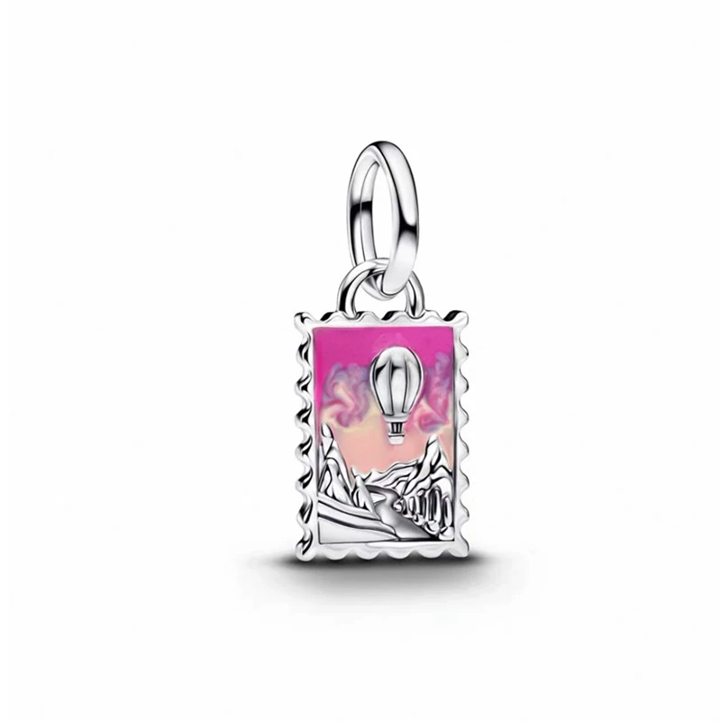 Pink Flower Dangle Charm 6